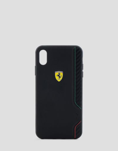 Black soft touch rubber hard case for iPhone XS Max