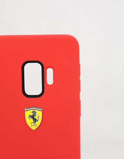 Scuderia Ferrari Online Store - Red rigid silicone case for the Samsung Galaxy S9 - Smartphone Accessories