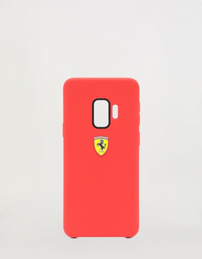 Funda rígida de silicona de color rojo para Samsung Galaxy S9
