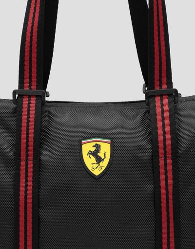 Scuderia Ferrari Online Store - Water resistant technical fabric shoulder bag - Tote Bags