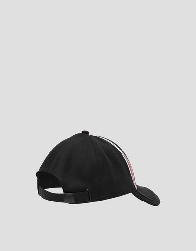 Scuderia Ferrari Online Store - Men's hat in technical fabric with Icon Tape - Baseball Caps