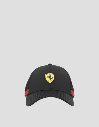 Men's cap with perforated visor