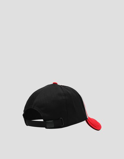 Scuderia Ferrari Online Store - Men's hat in technical fabric with Icon Tape - Baseball Caps