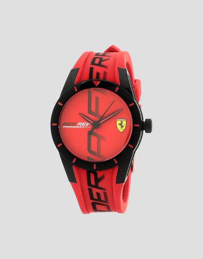 Orologio Red Rev rosso piccolo con dettagli neri