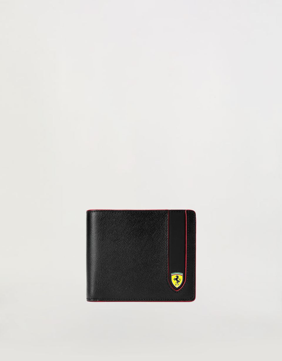 Horizontal EVO Saffiano bi-fold wallet 