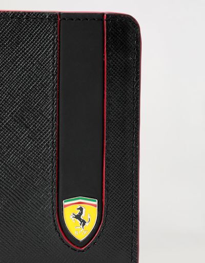 Scuderia Ferrari Online Store - Horizontal EVO Saffiano bi-fold wallet - Horizontal Wallets