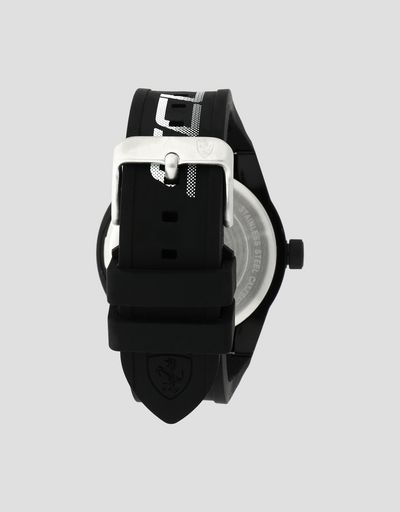 Scuderia Ferrari Online Store - Black Red Rev watch with white logo and detailing - Quartz Watches
