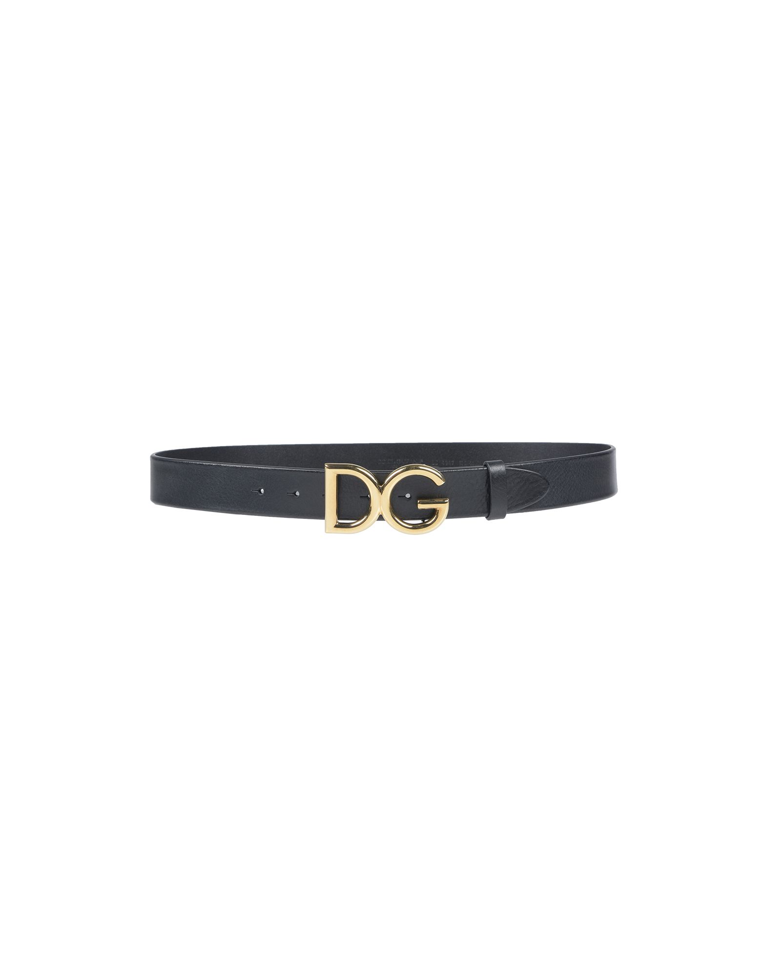 Dolce & Gabbana Dolce And Gabbana Black Small Logo Belt In Black