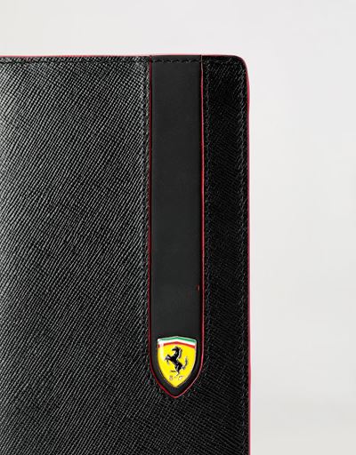 Scuderia Ferrari Online Store - Vertical EVO Saffiano bi-fold wallet - Vertical Wallets