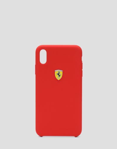 Red silicone hard case for iPhone XS Max