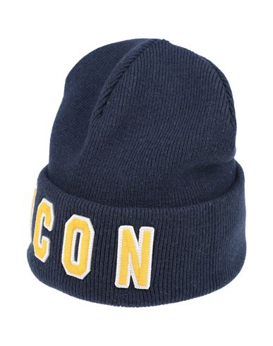 Dsquared2 Man Hat Midnight Blue Size Onesize Wool