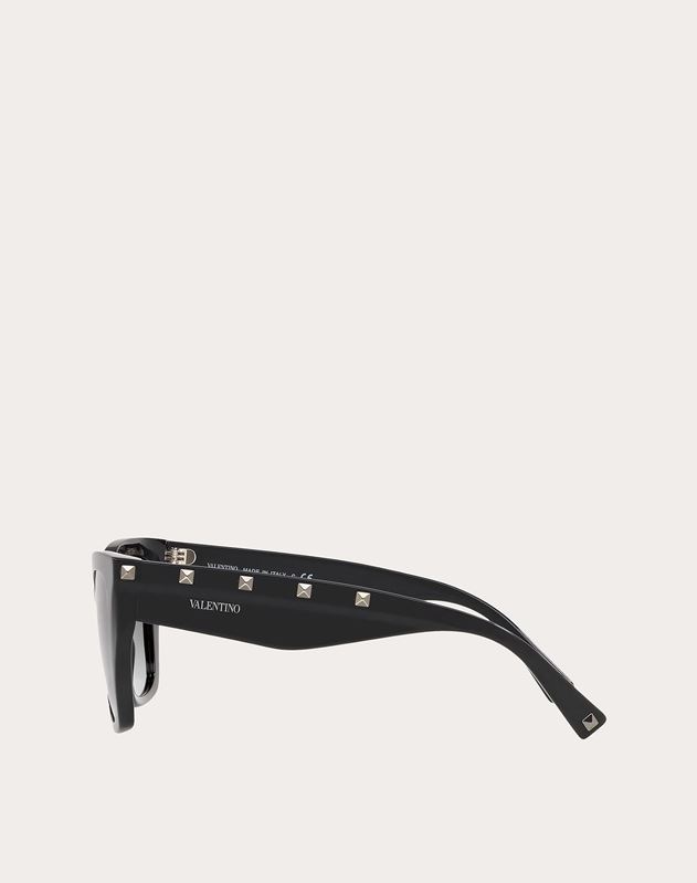 VALENTINO VALENTINO OCCHIALI SQUARE ACETATE SUNGLASSES WITH STUDS