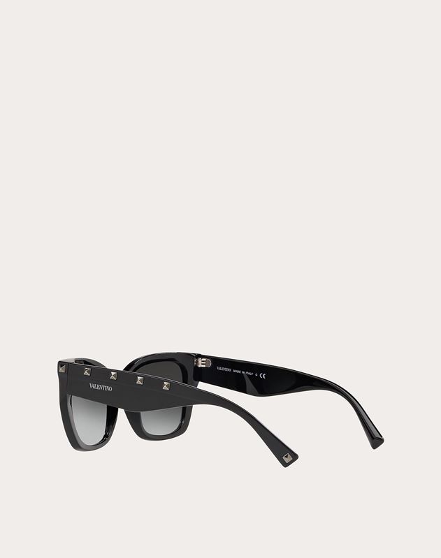 VALENTINO VALENTINO OCCHIALI SQUARE ACETATE SUNGLASSES WITH STUDS