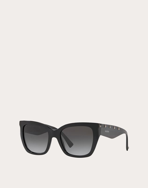 VALENTINO VALENTINO OCCHIALI SQUARE ACETATE SUNGLASSES WITH STUDS
