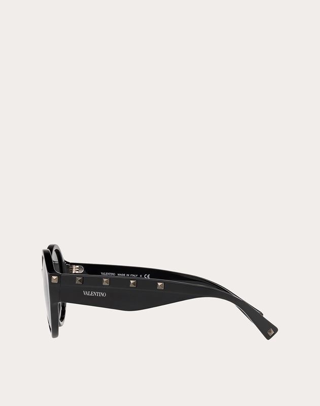 VALENTINO VALENTINO OCCHIALI ROUND ACETATE SUNGLASSES WITH STUDS