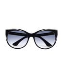 THIERRY LASRY Damen Sonnenbrille Farbe Schwarz Größe 4