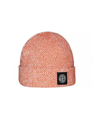 stone island cream beanie