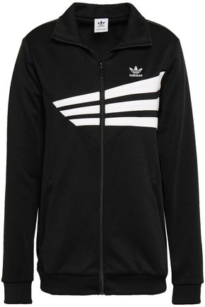 Click to view more detailed imagery on our partner's website Adidas Originals Striped Jersey Track Jacket In Black