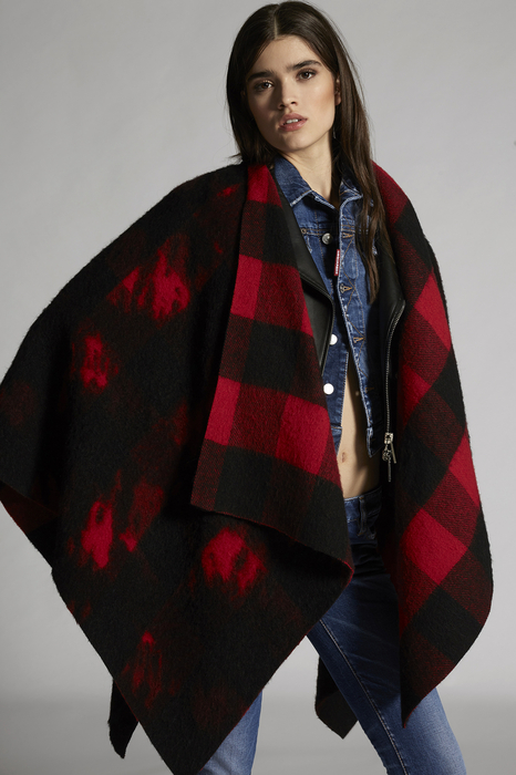 Dsquared2 Women Shawl In Red Print