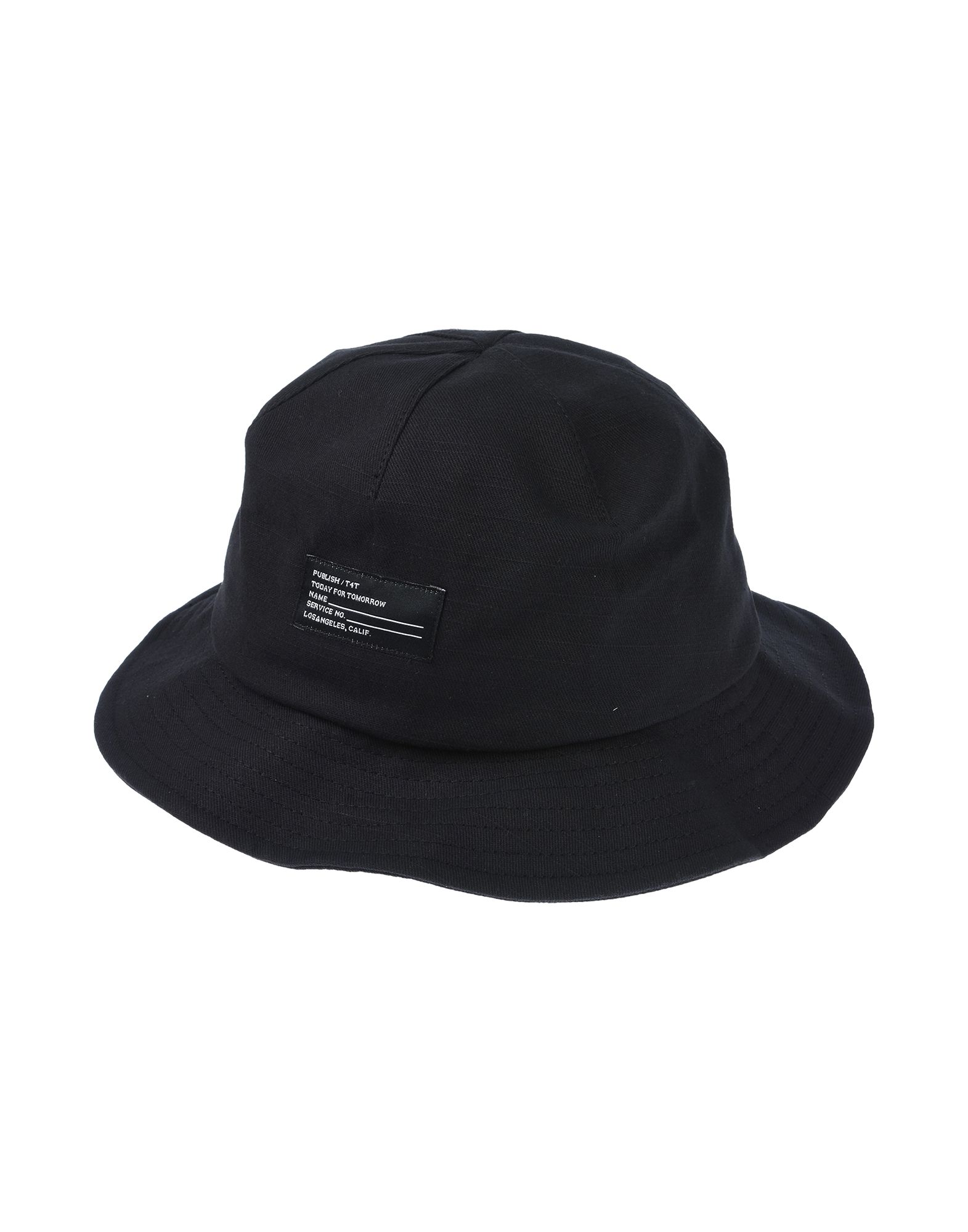 《セール開催中》PUBLISH メンズ 帽子 ブラック L/XL 紡績繊維