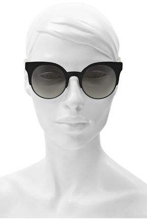 Click to view more detailed imagery on our partner's website Fendi Woman Cat-Eye Acetate Sunglasses Black