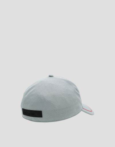 Scuderia Ferrari Online Store - Men's baseball cap with embossed checked pattern - Baseball Caps