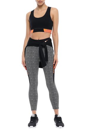 Shop Sàpopa Vele Cutout Stretch Sports Bra In Black