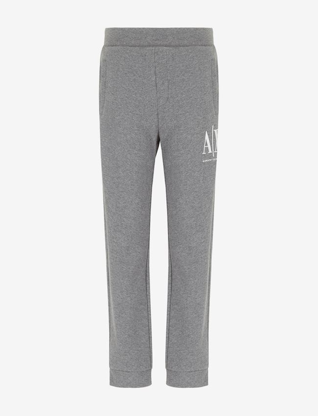 Armani Exchange Pantaloni In Felpa Grigio Cotone