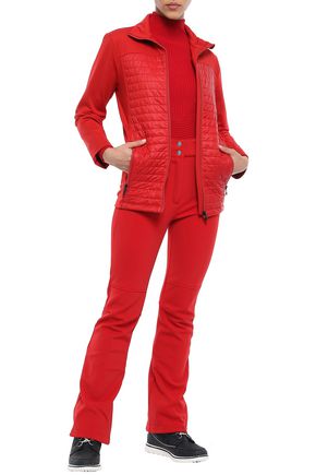 Fusalp Elancia Ii Zip-detailed Bootcut Ski Pants In Red