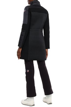 Shop Fusalp Carolyn Matelassé-paneled Jersey Ski Jacket In Black