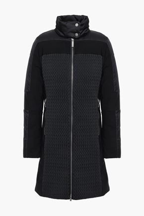 Shop Fusalp Carolyn Matelassé-paneled Jersey Ski Jacket In Black