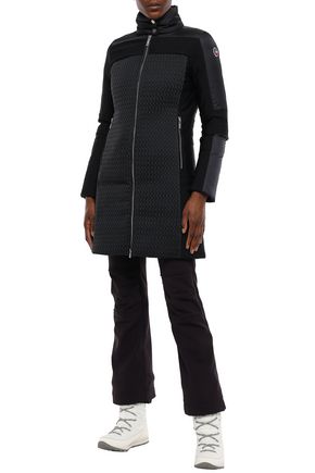 Shop Fusalp Carolyn Matelassé-paneled Jersey Ski Jacket In Black