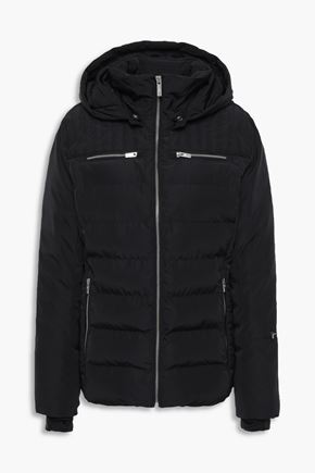 Fusalp Woman Zip-detailed Quilted Shell Hooded Down Jacket Black