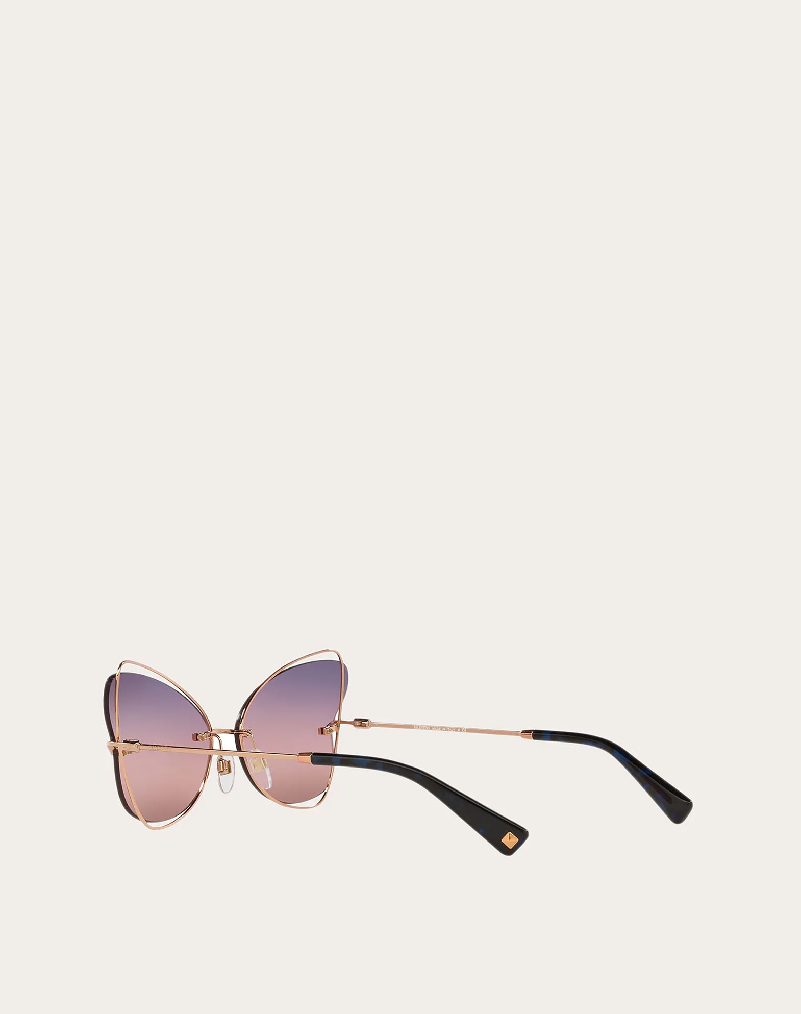 BUTTERFLY RIMELESS METAL SUNGLASSES for Woman Valentino Online Boutique