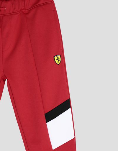 Scuderia Ferrari Online Store - Children's sweatpants with contrasting inserts - Joggers