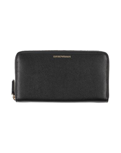 Emporio Armani Woman Wallet Black Size - Soft Leather