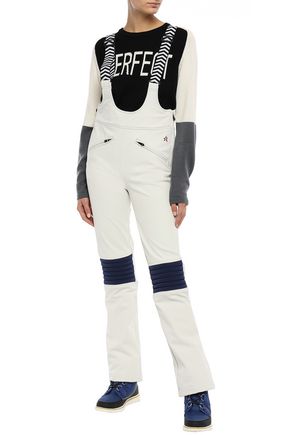 Perfect Moment Quilted Shell Ski Suit In White