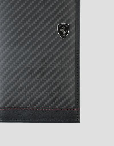 Scuderia Ferrari Online Store - EVO vertical carbon wallet made in Italy - Vertical Wallets
