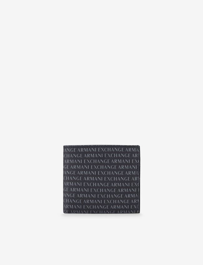 Armani Exchange Wallet Navy Blue Polyester