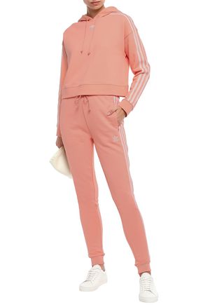 peach adidas track pants