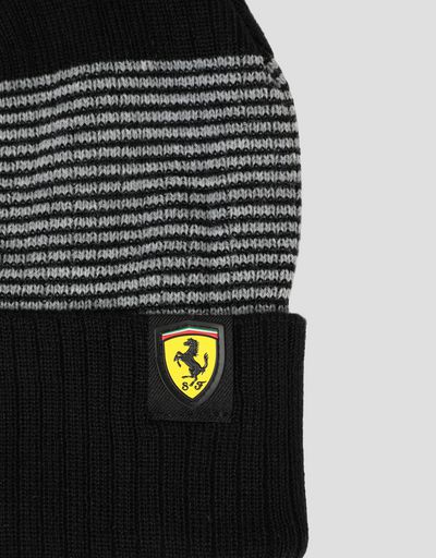 Scuderia Ferrari Online Store - Puma Scuderia Ferrari knit cap with folded edge - Beanie Hats