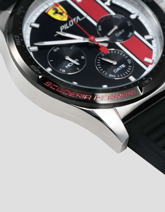 Scuderia Ferrari Online Store - Pilota クロノグラフウォッチ レッドディテール - クロノグラフ