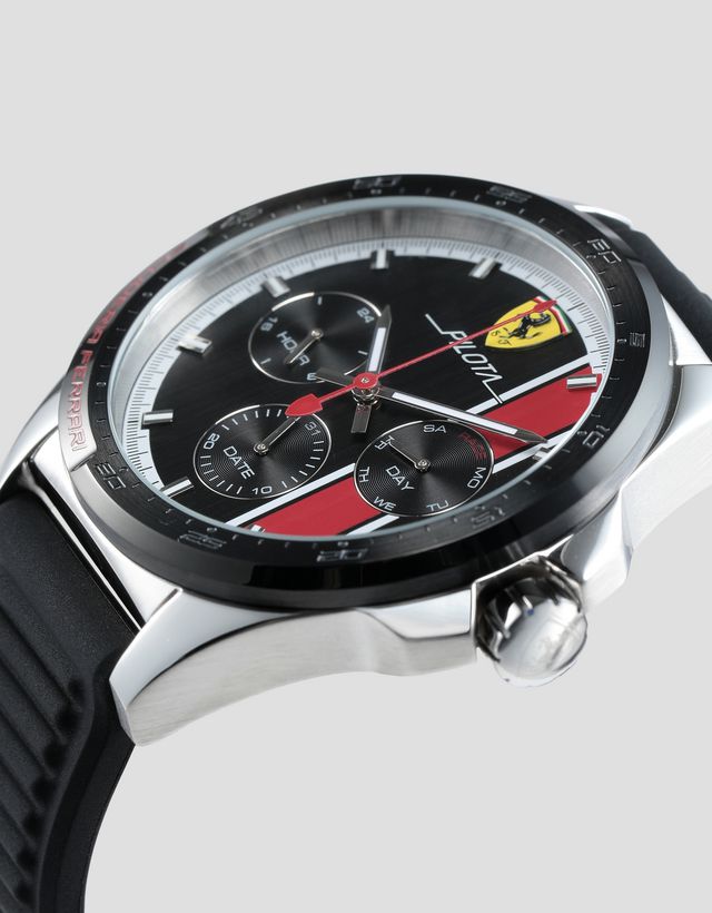 Scuderia Ferrari Online Store - Pilota クロノグラフウォッチ レッドディテール - クロノグラフ