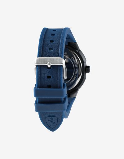 Scuderia Ferrari Online Store - Apex quartz watch with blue silicone strap - Chrono Watches