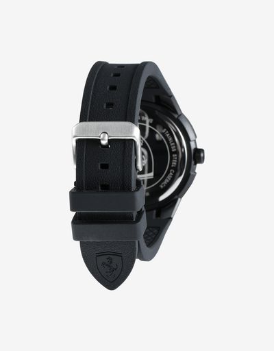 Scuderia Ferrari Online Store - Apex quartz watch with silicone strap and yellow details - Quartz Watches