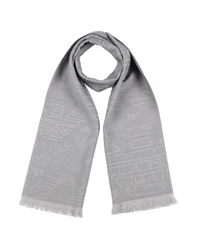 Emporio Armani Man Scarf Light Grey Size - Wool In Gray
