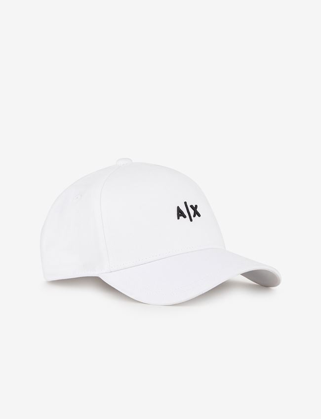 Armani Exchange Cappello Bianco Cotone