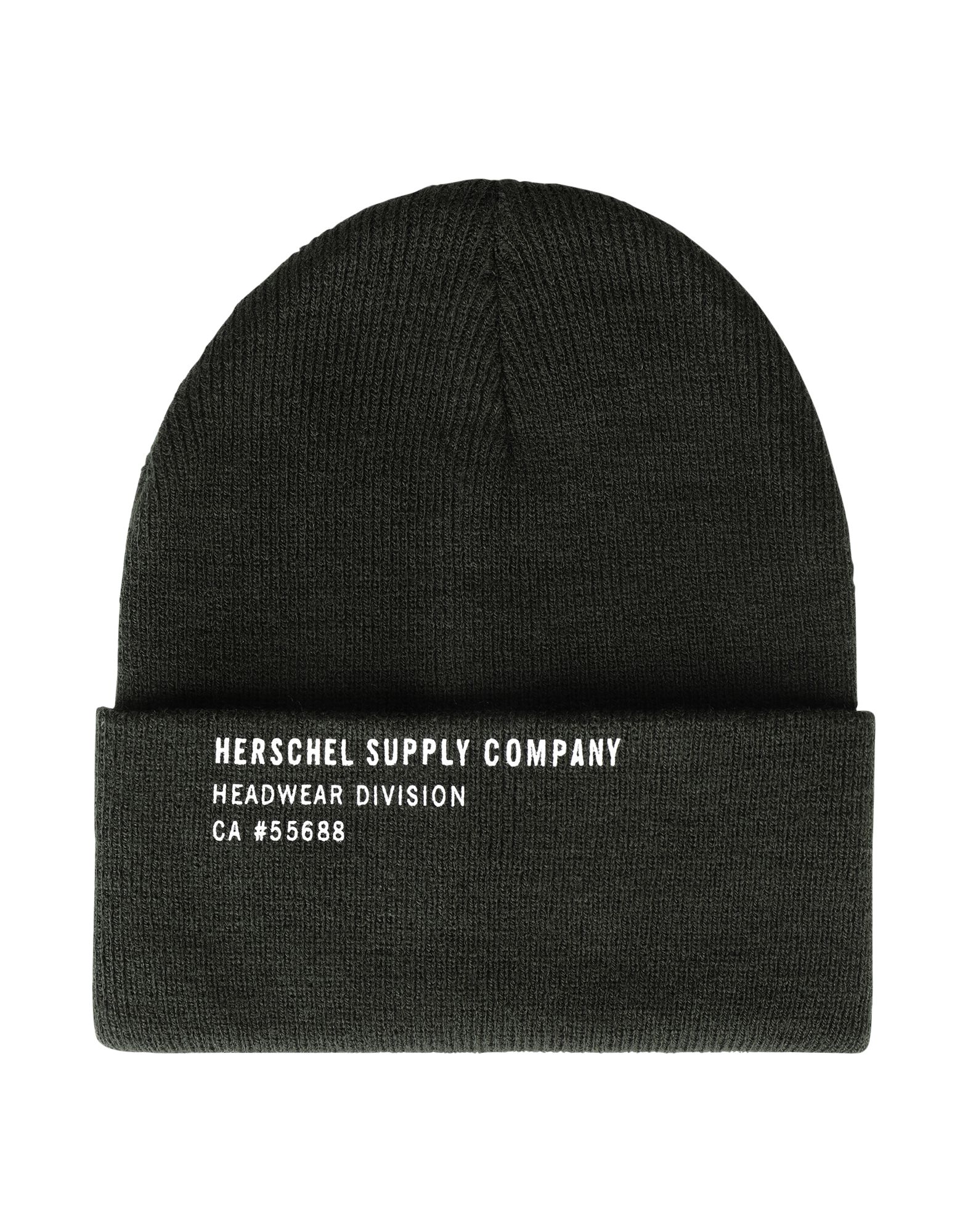 《セール開催中》HERSCHEL SUPPLY CO. Unisex 帽子 ミリタリーグリーン one size アクリル 100% ELMER PRINT
