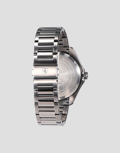 Scuderia Ferrari Online Store - Speedracer automatic watch with steel bracelet available exclusively at Ferrari Stores - Chrono Watches