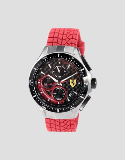 Race Day クロノグラフウォッチ レッドシリコンベルト